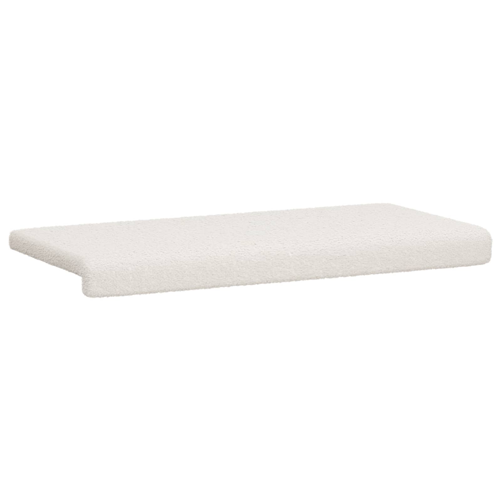 vidaXL Poduszka na ławkę Tkanina sherpa kremowy Głębokość 35 cm