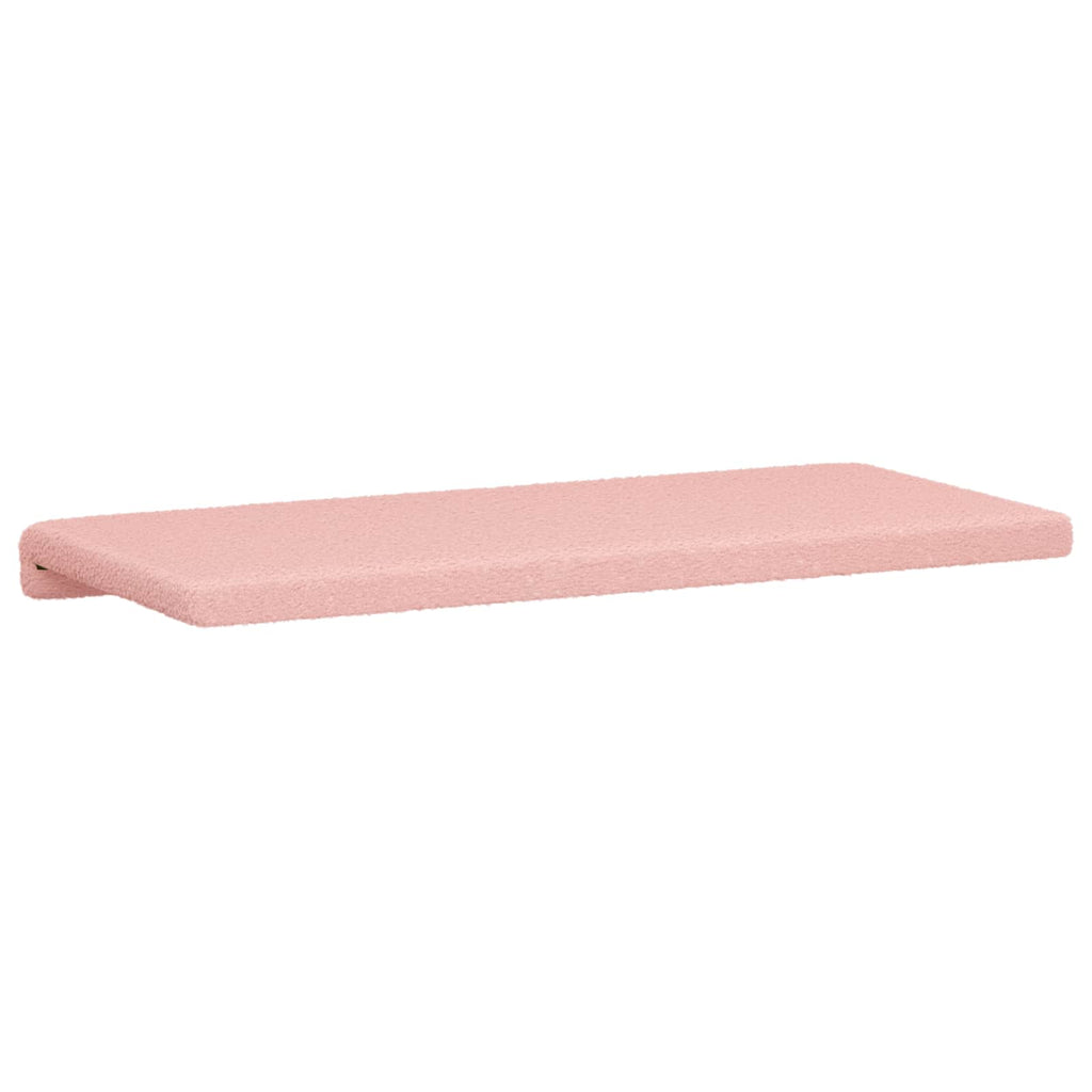 vidaXL Poduszka na ławkę Tkanina sherpa różowy Głębokość 35 cm