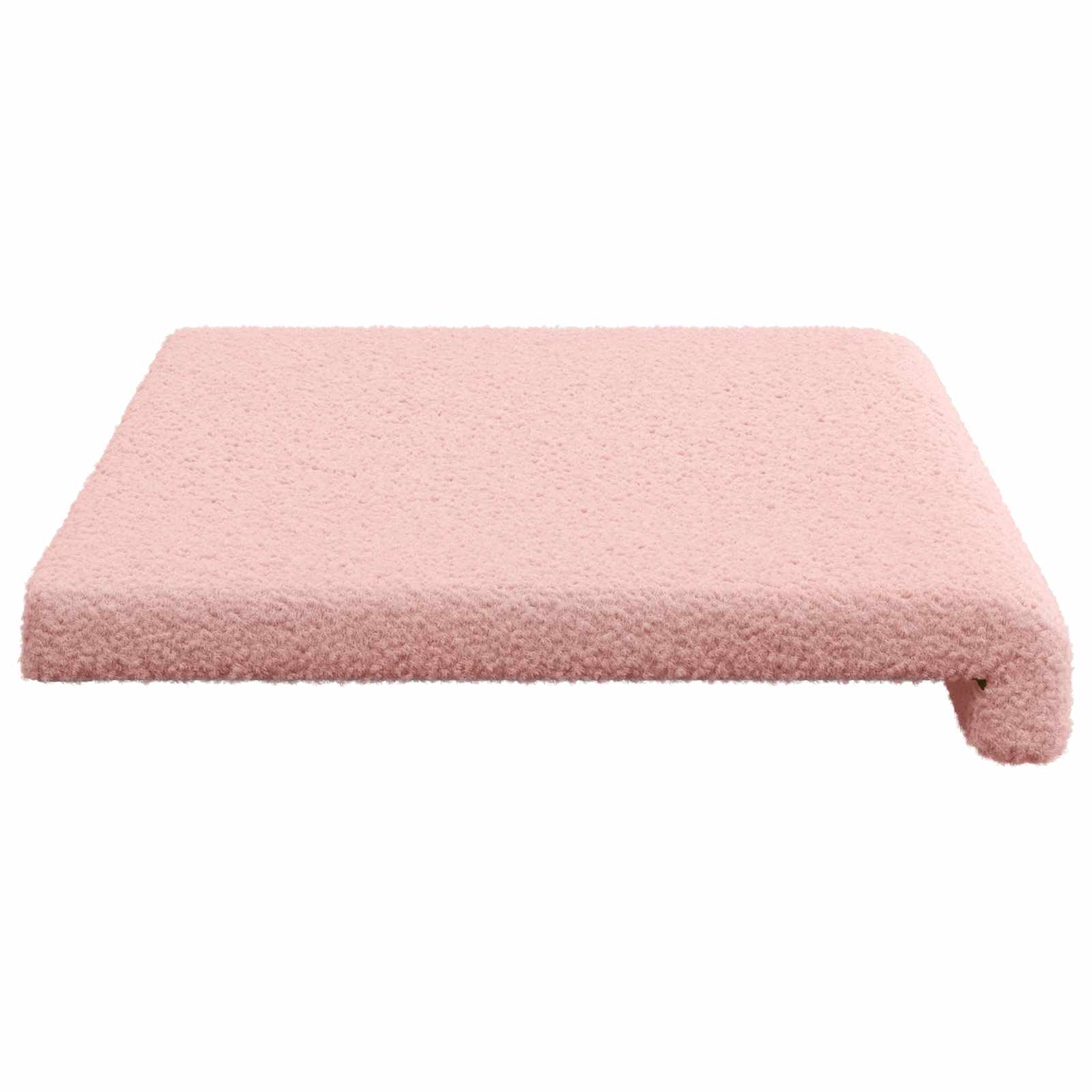 vidaXL Poduszka na ławkę Tkanina sherpa różowy Głębokość 35 cm
