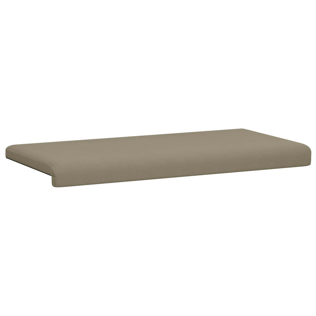 vidaXL Poduszka na ławkę Teksturowany Welur Khaki Głębokość 35 cm