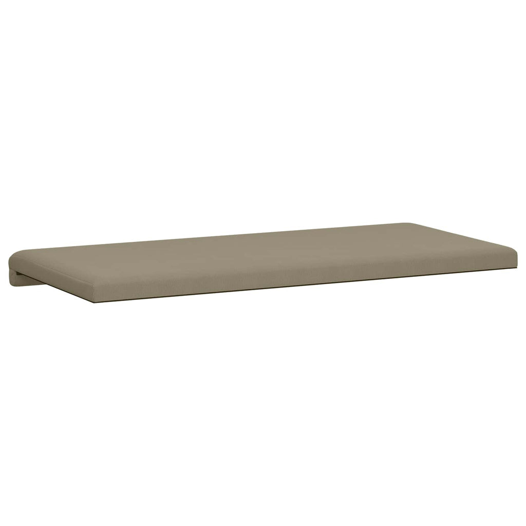 vidaXL Poduszka na ławkę Teksturowany Welur Khaki Głębokość 35 cm