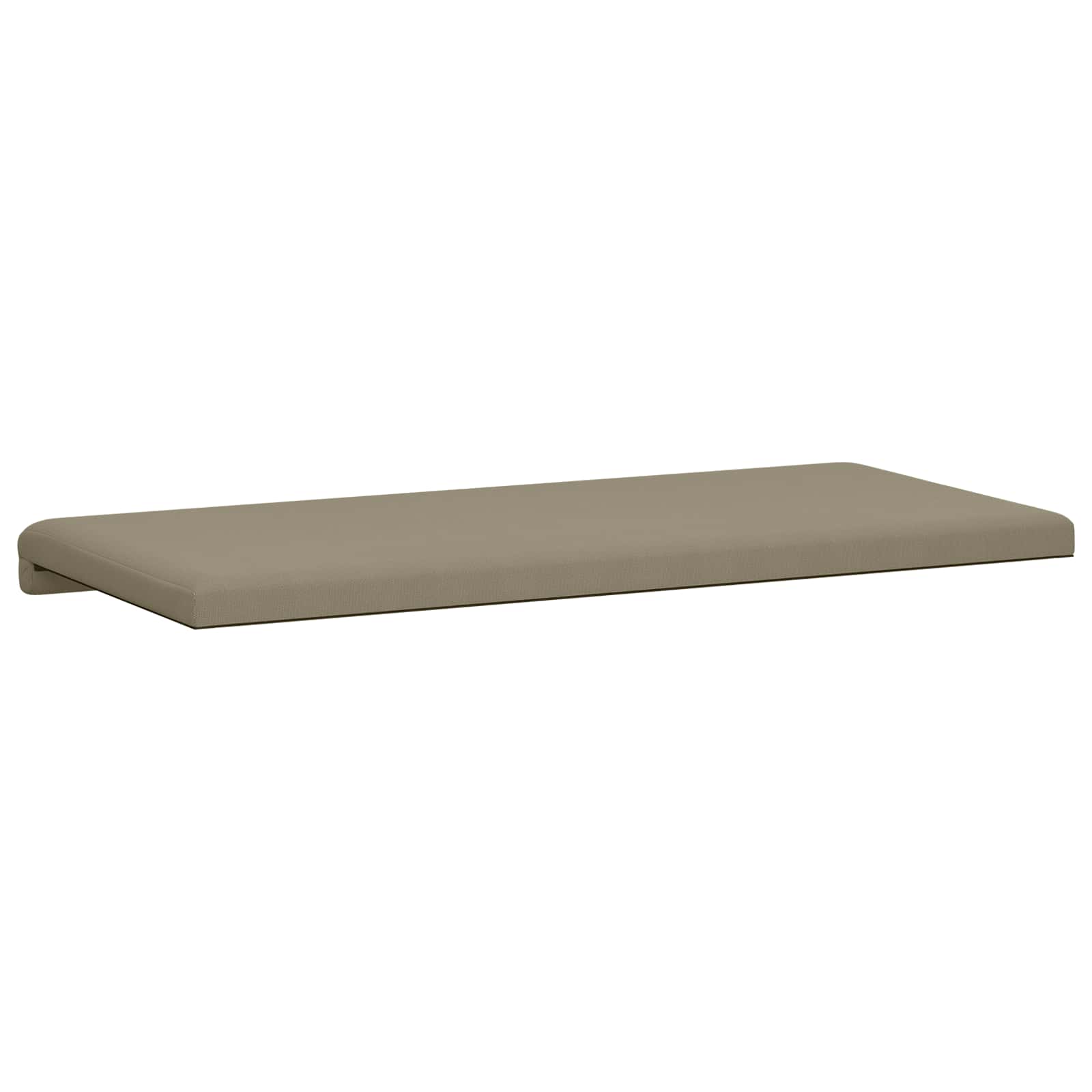 vidaXL Poduszka na ławkę Teksturowany Welur Khaki Głębokość 35 cm