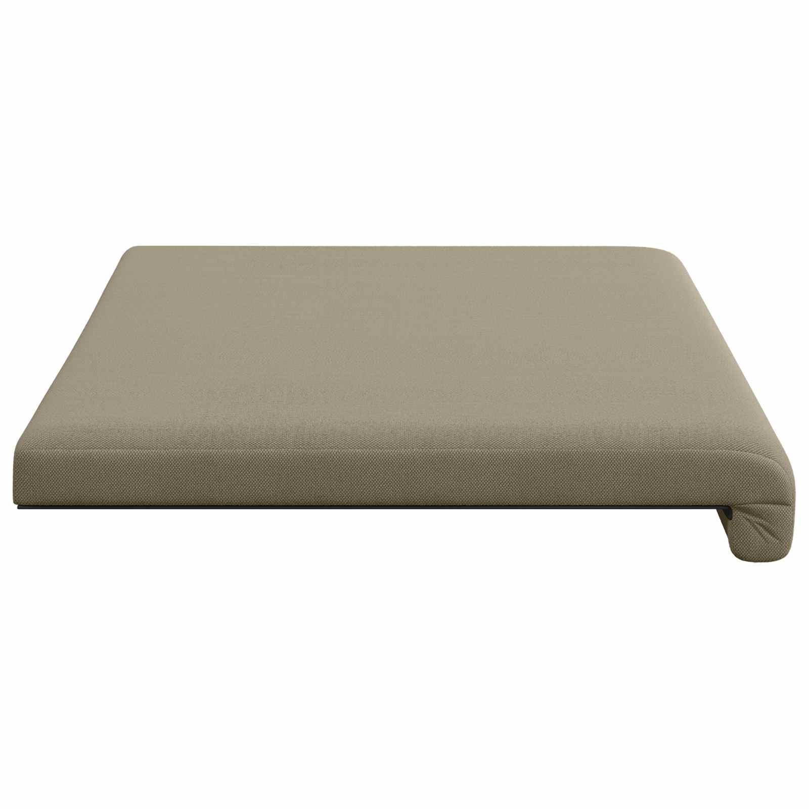 vidaXL Poduszka na ławkę Teksturowany Welur Khaki Głębokość 35 cm