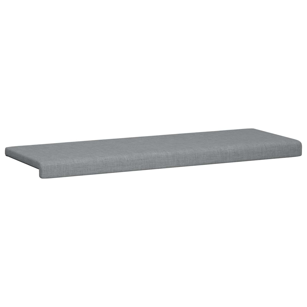 vidaXL Poduszka na ławkę tkanina jasnoszary Głębokość 35 cm