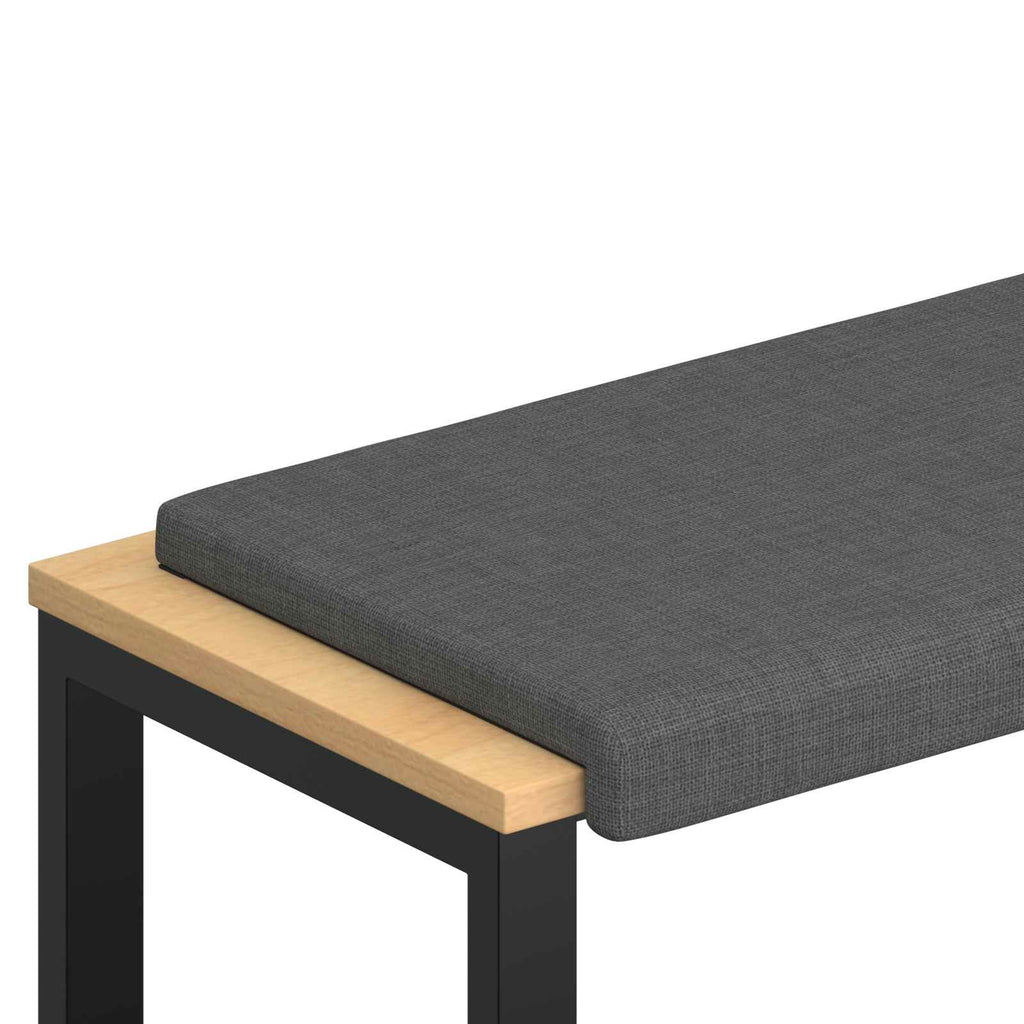 vidaXL Poduszka na ławkę tkanina ciemnoszary Głębokość 35 cm