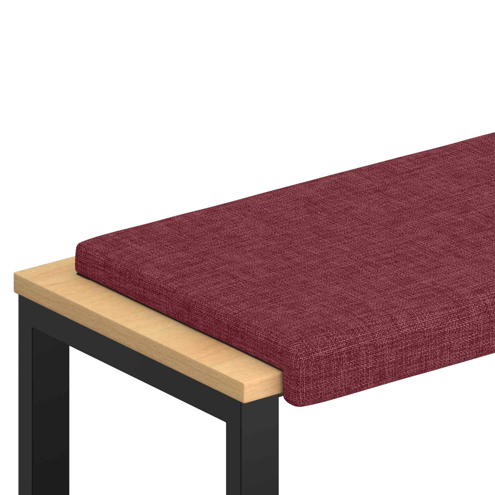 vidaXL Poduszka na ławkę tkanina Czerwone wino Głębokość 35 cm