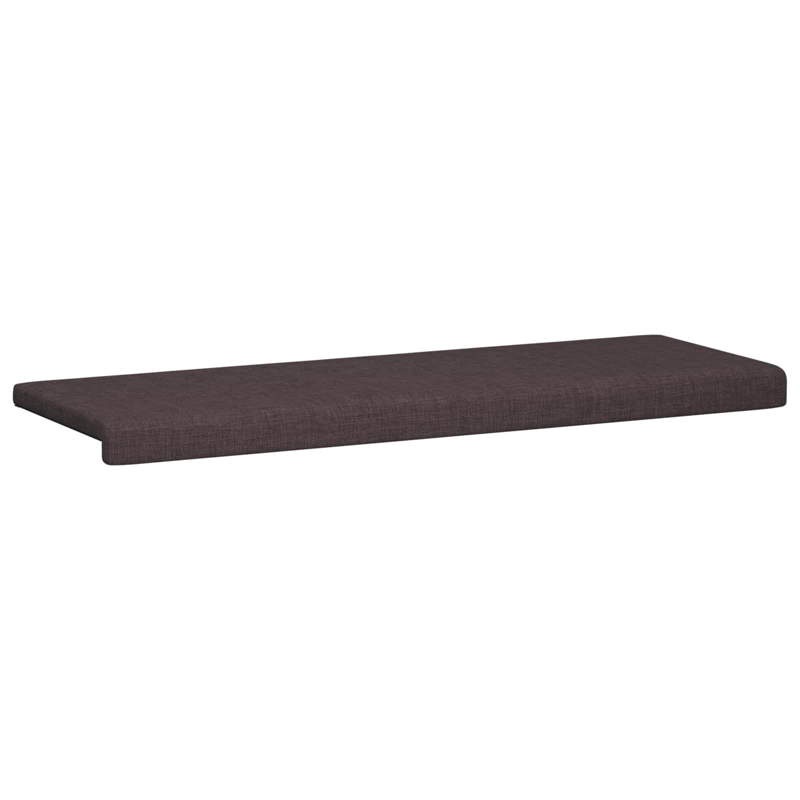 vidaXL Poduszka na ławkę tkanina Ciemny brąz Głębokość 35 cm