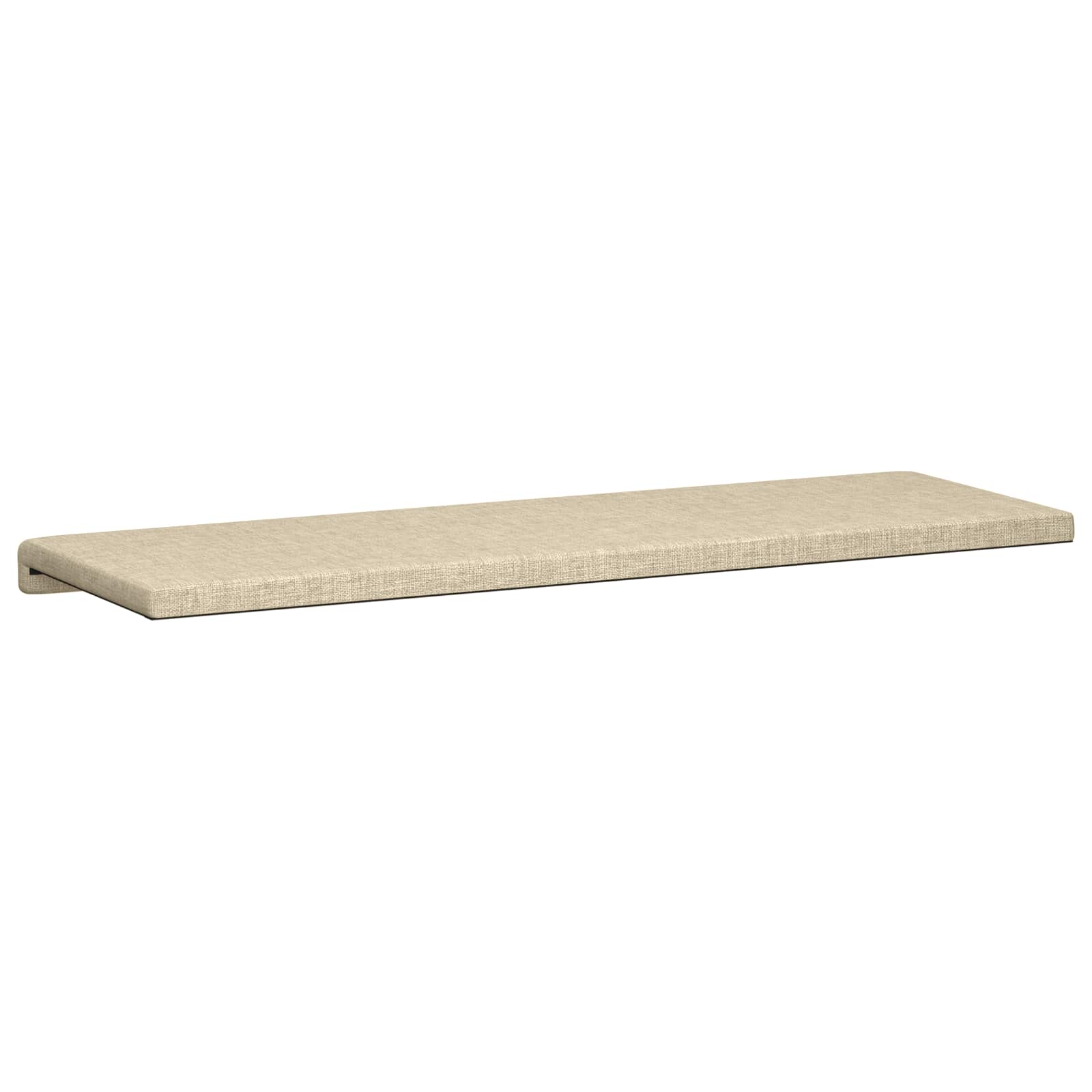 vidaXL Poduszka na ławkę tkanina kremowy Głębokość 35 cm