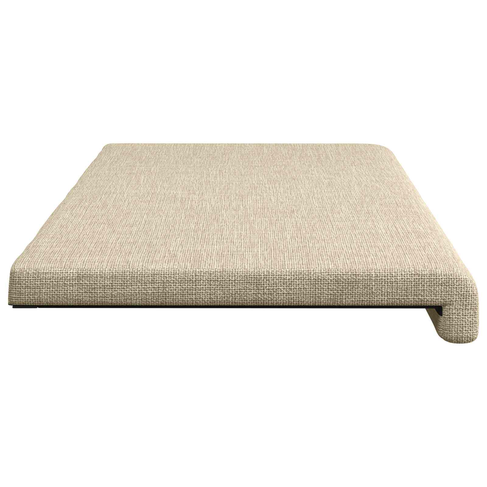 vidaXL Poduszka na ławkę tkanina kremowy Głębokość 35 cm