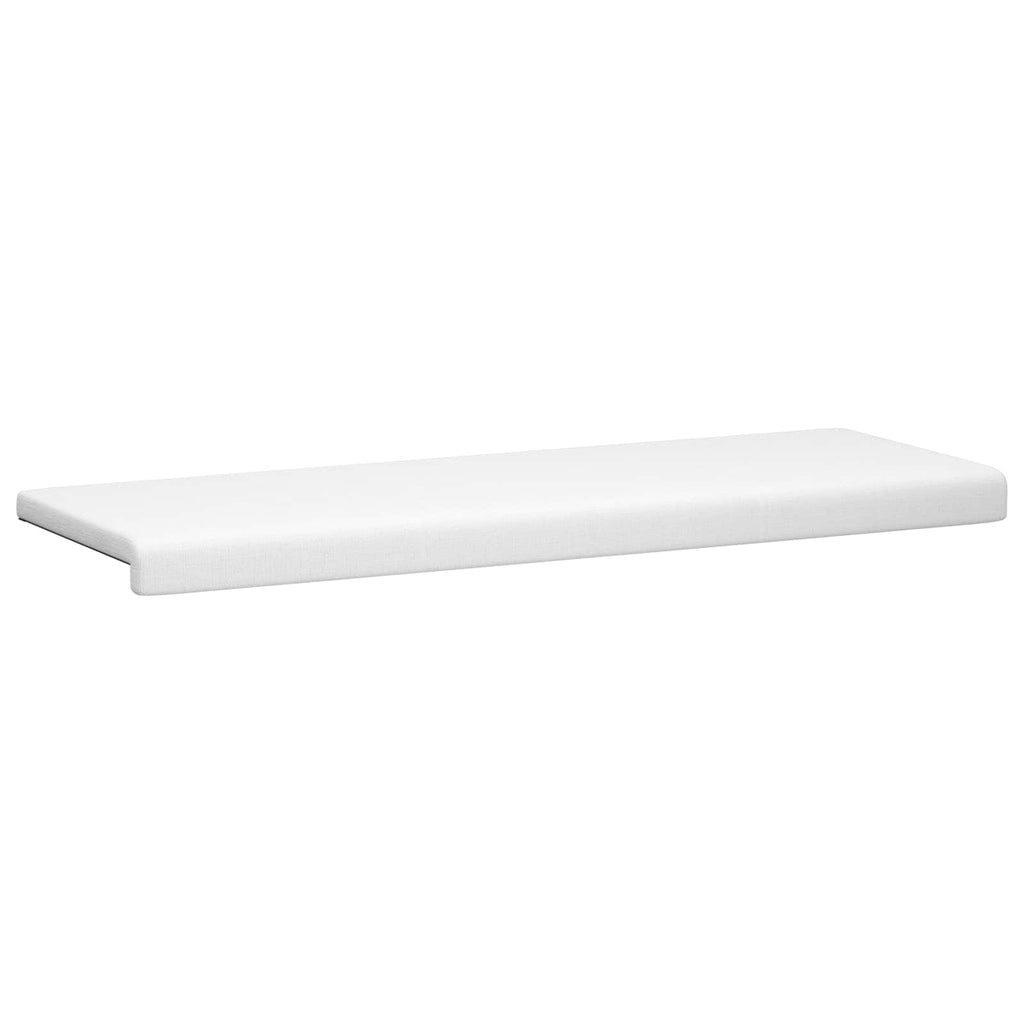 vidaXL Poduszka na ławkę tkanina Biały Głębokość 35 cm