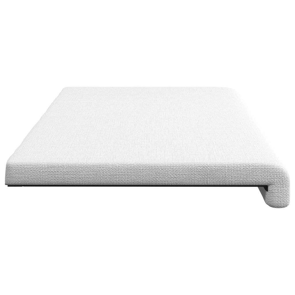 vidaXL Poduszka na ławkę tkanina Biały Głębokość 35 cm