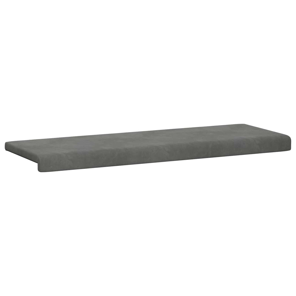 vidaXL Poduszka na ławkę Welur ciemnoszary Głębokość 35 cm