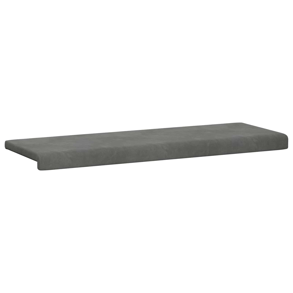 vidaXL Poduszka na ławkę Welur ciemnoszary Głębokość 35 cm