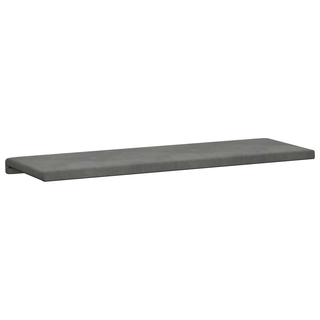 vidaXL Poduszka na ławkę Welur ciemnoszary Głębokość 35 cm
