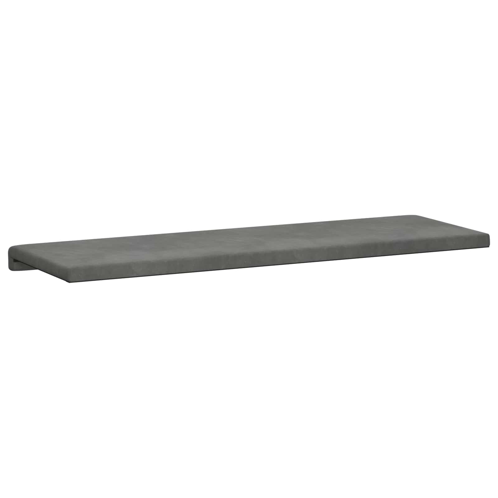 vidaXL Poduszka na ławkę Welur ciemnoszary Głębokość 35 cm