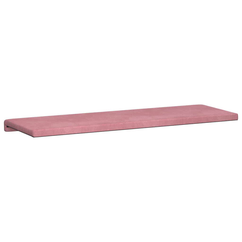 vidaXL Poduszka na ławkę Welur różowy Głębokość 35 cm