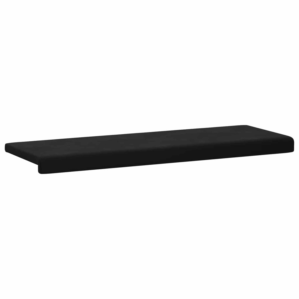 vidaXL Poduszka na ławkę Welur Czarny Głębokość 35 cm