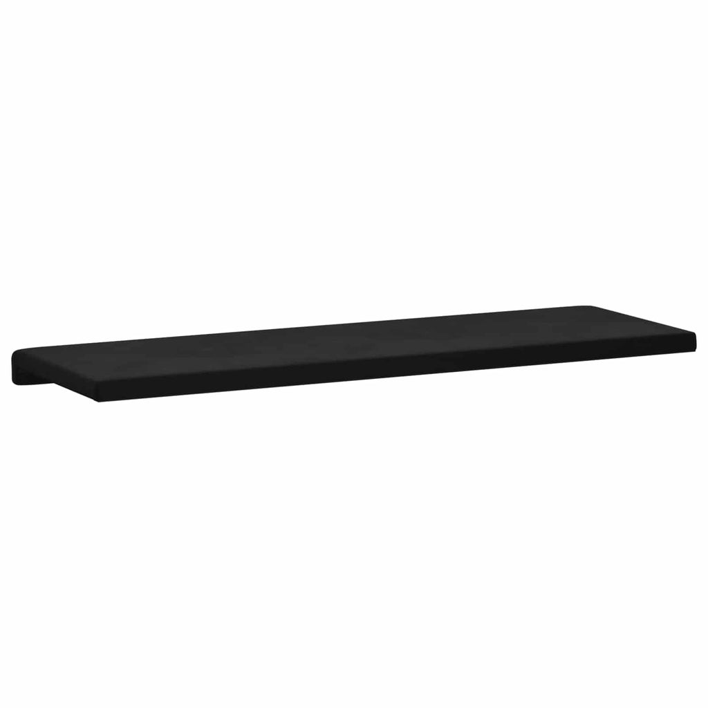 vidaXL Poduszka na ławkę Welur Czarny Głębokość 35 cm