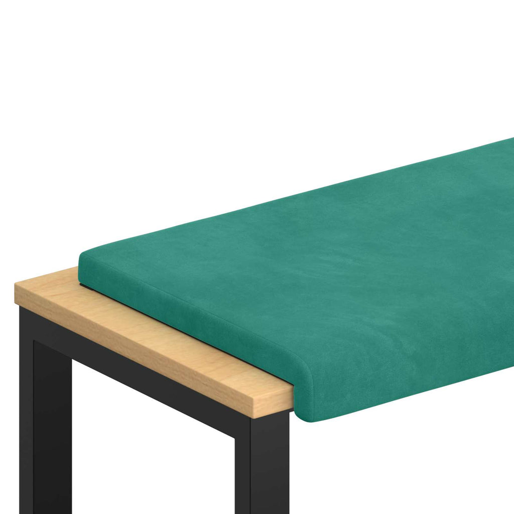 vidaXL Poduszka na ławkę Welur Turkusowy Głębokość 35 cm