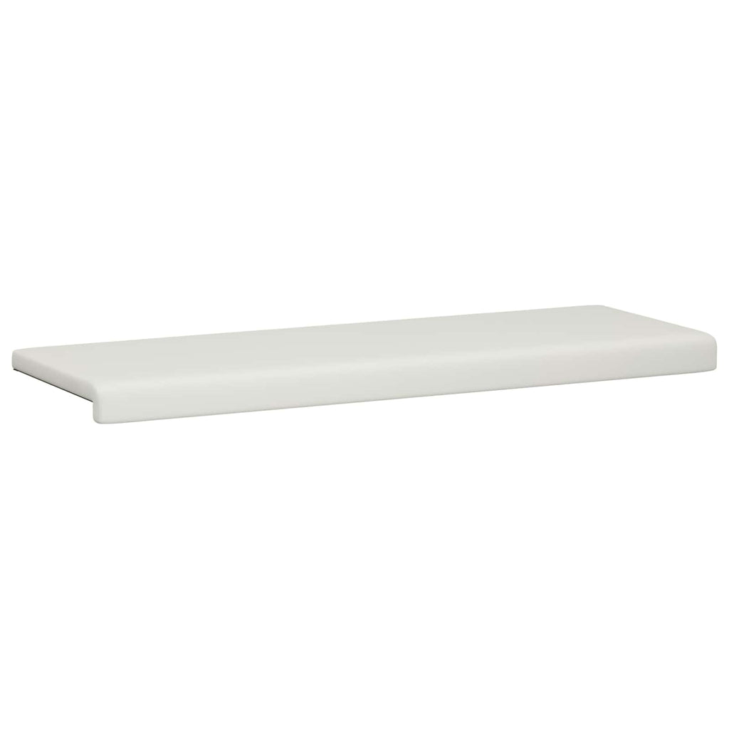 vidaXL Poduszka na ławkę Ekoskóra Biały Głębokość 35 cm