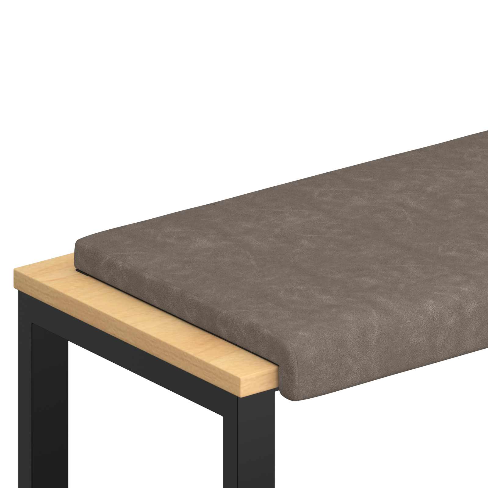 vidaXL Poduszka na ławkę Ekoskóra Szary Głębokość 35 cm