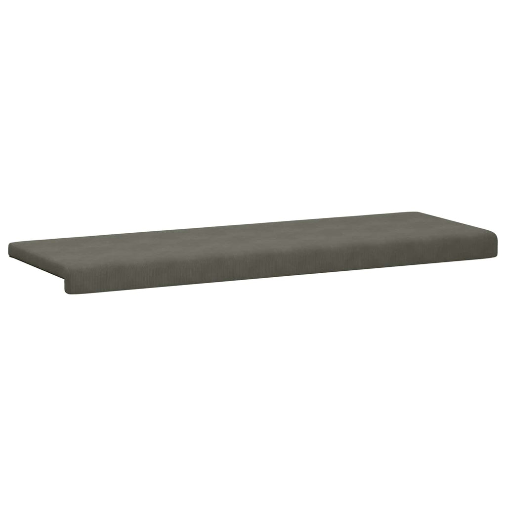 vidaXL Poduszka na ławkę sztruks jasnoszary Głębokość 35 cm