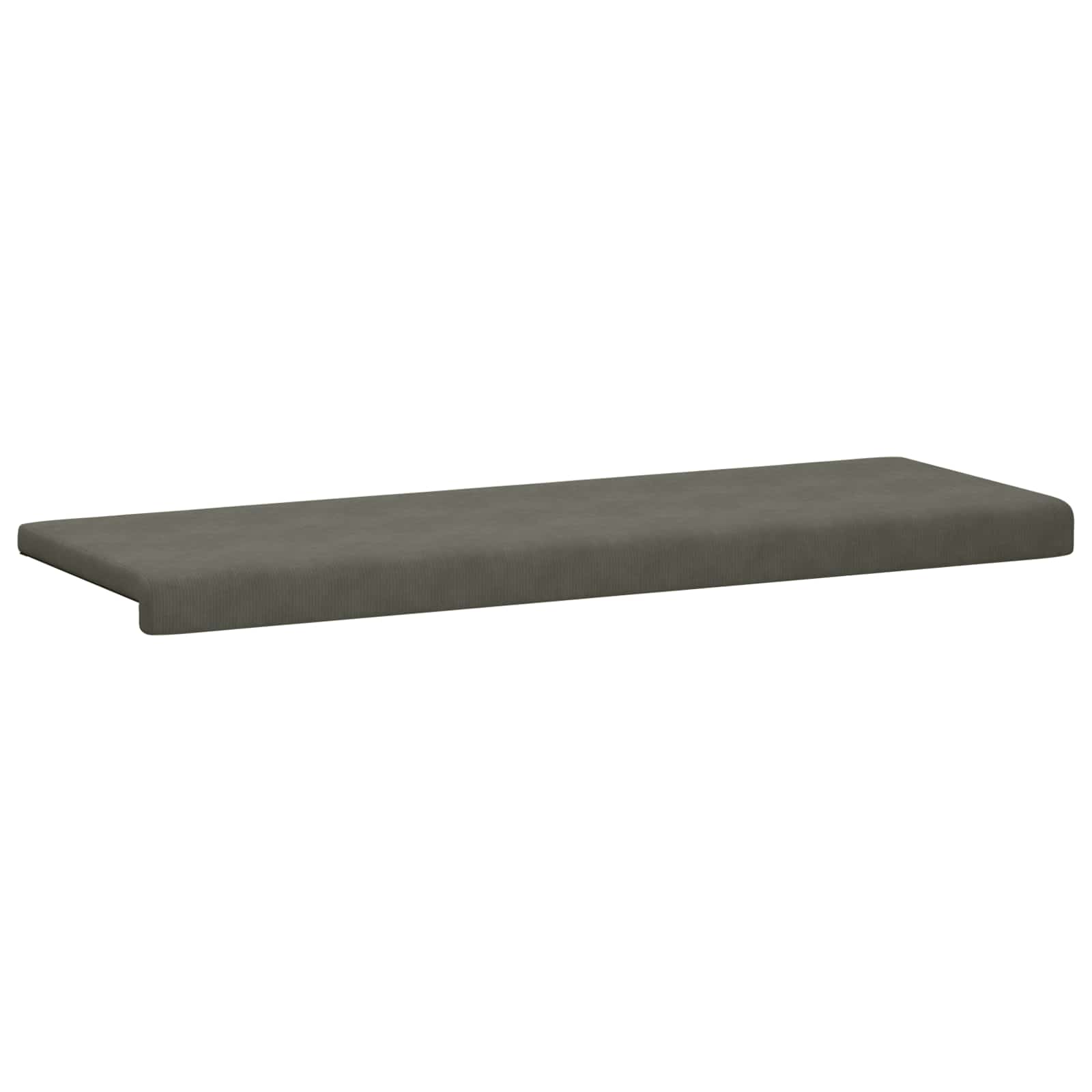 vidaXL Poduszka na ławkę sztruks jasnoszary Głębokość 35 cm