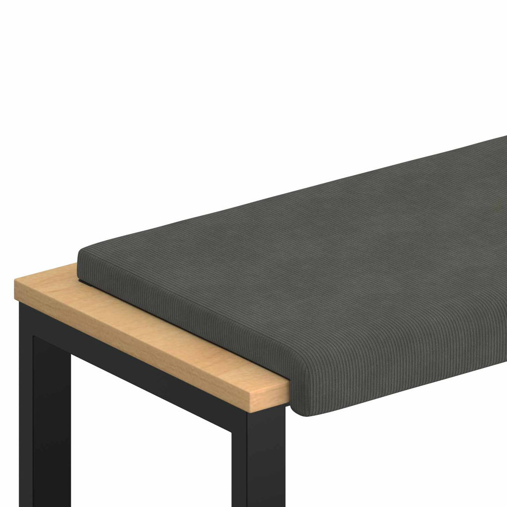 vidaXL Poduszka na ławkę sztruks ciemnoszary Głębokość 35 cm