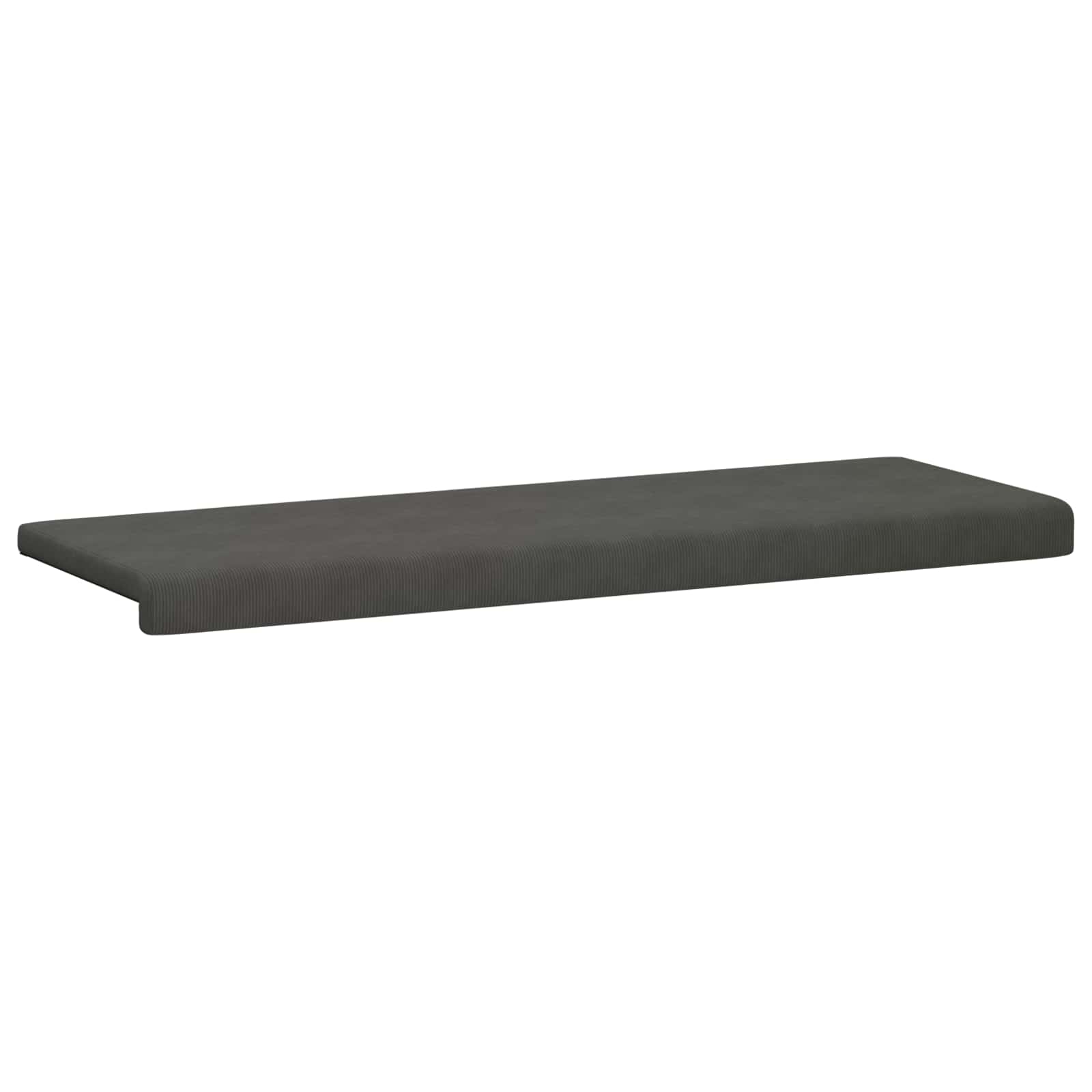 vidaXL Poduszka na ławkę sztruks ciemnoszary Głębokość 35 cm