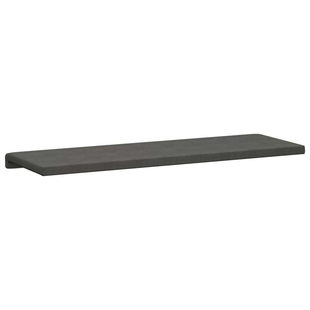 vidaXL Poduszka na ławkę sztruks ciemnoszary Głębokość 35 cm