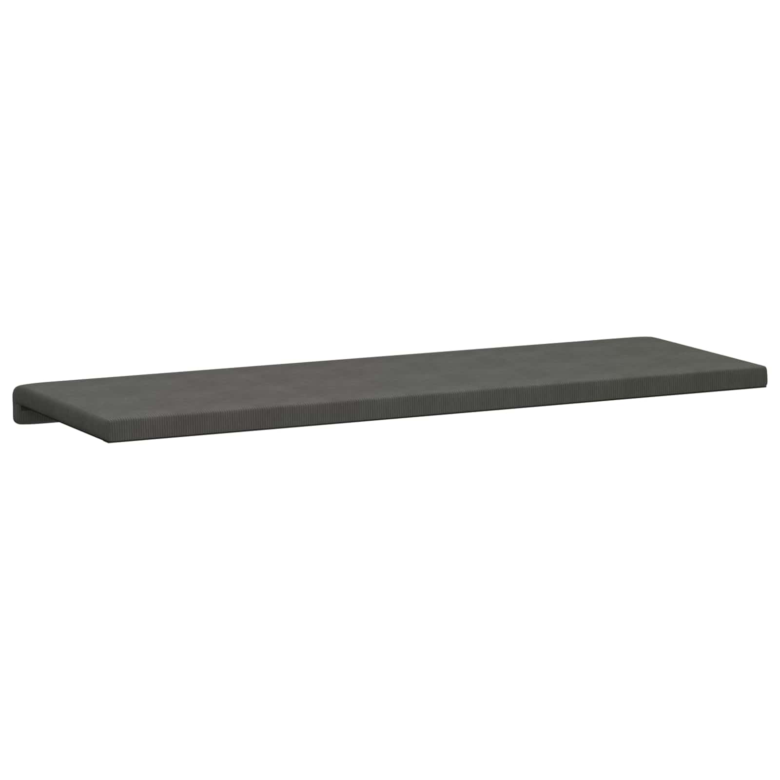 vidaXL Poduszka na ławkę sztruks ciemnoszary Głębokość 35 cm