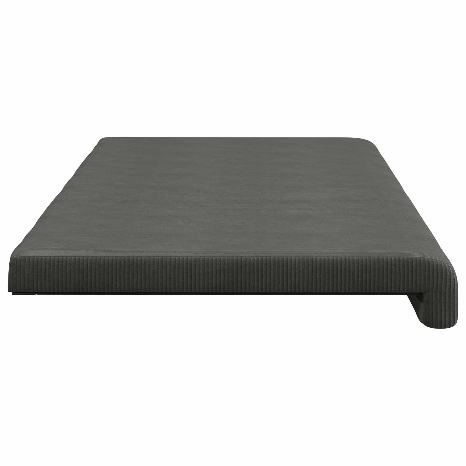 vidaXL Poduszka na ławkę sztruks ciemnoszary Głębokość 35 cm