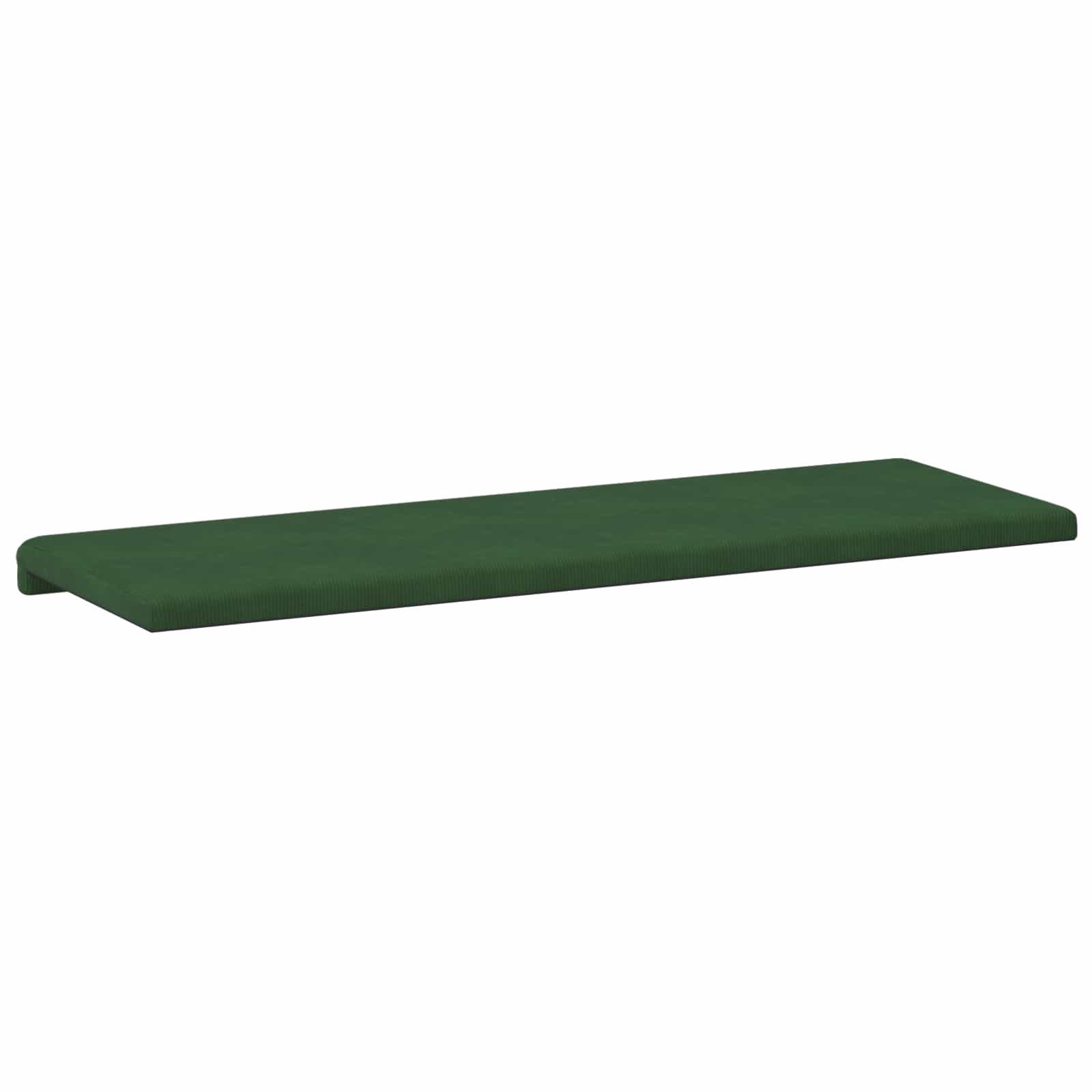 vidaXL Poduszka na ławkę sztruks Ciemnozielony Głębokość 35 cm