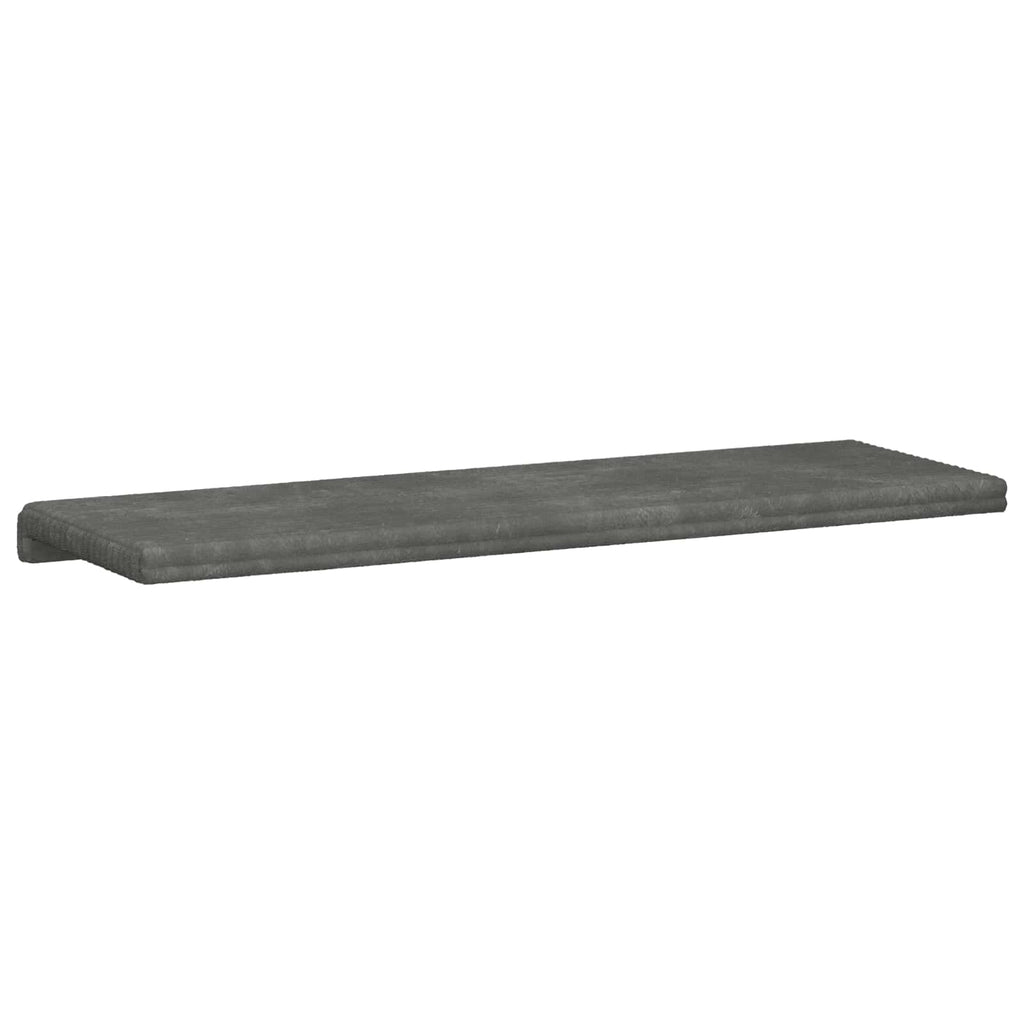 vidaXL Poduszka na ławkę Pluszowy kord jasnoszary Głębokość 35 cm