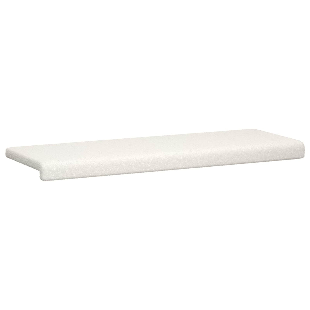 vidaXL Poduszka na ławkę Tkanina sherpa kremowy Głębokość 35 cm
