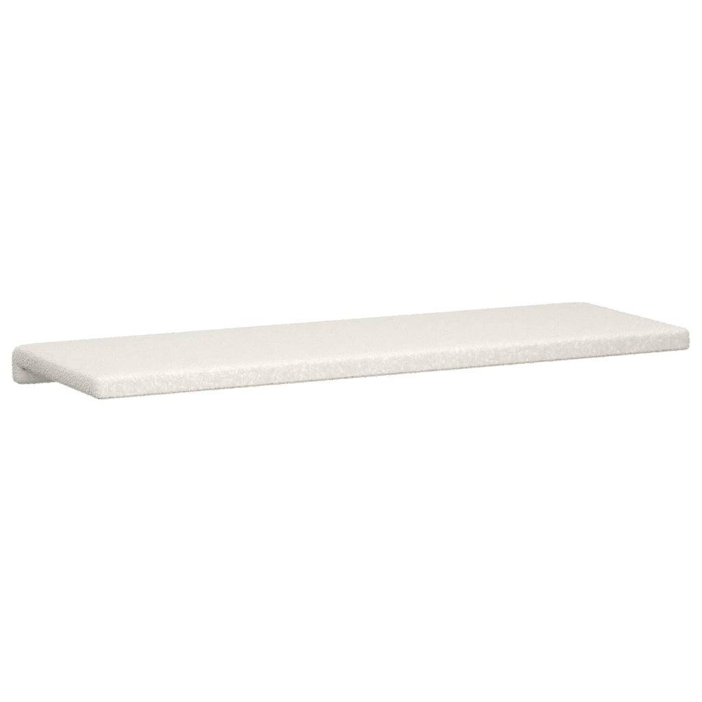 vidaXL Poduszka na ławkę Tkanina sherpa kremowy Głębokość 35 cm