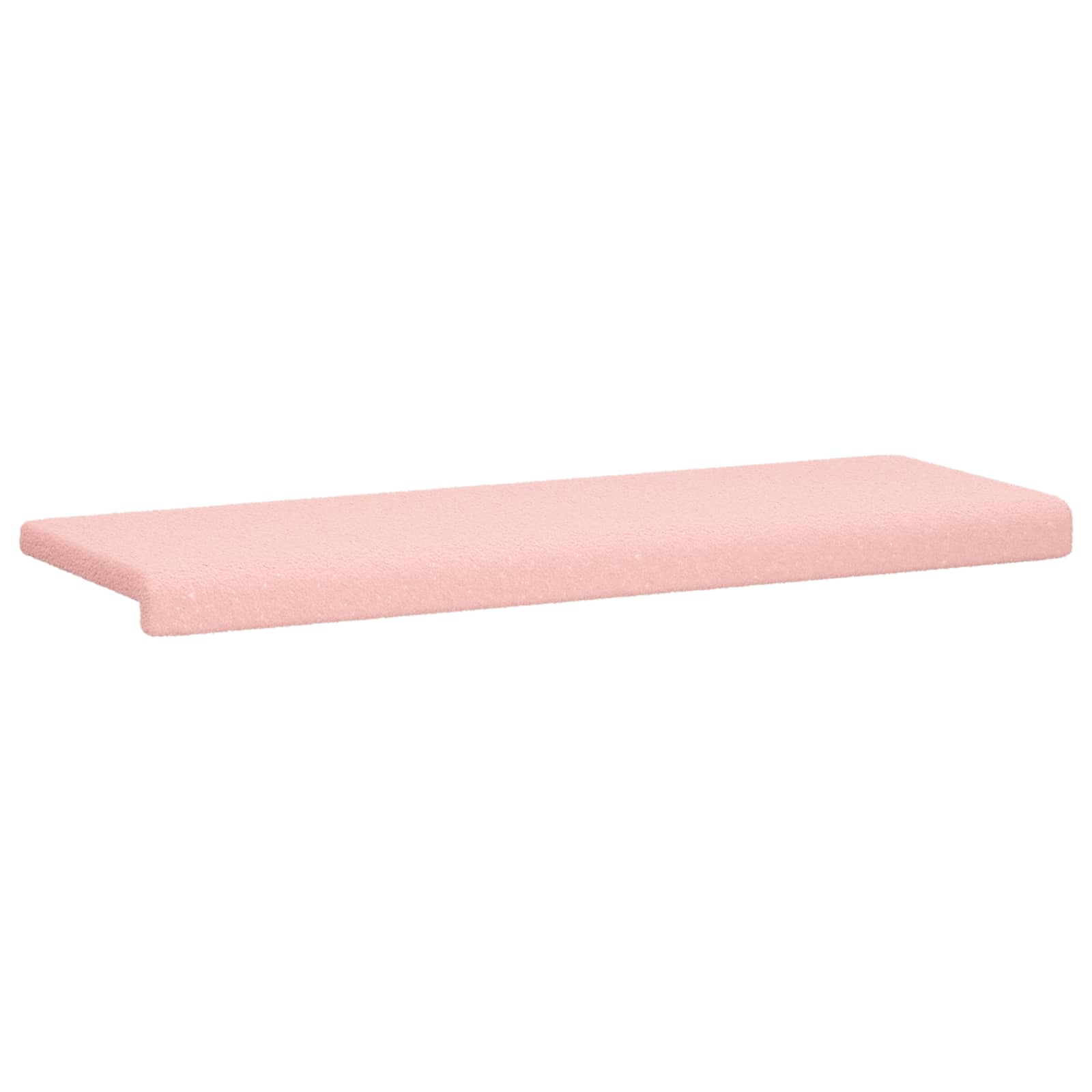 vidaXL Poduszka na ławkę Tkanina sherpa różowy Głębokość 35 cm