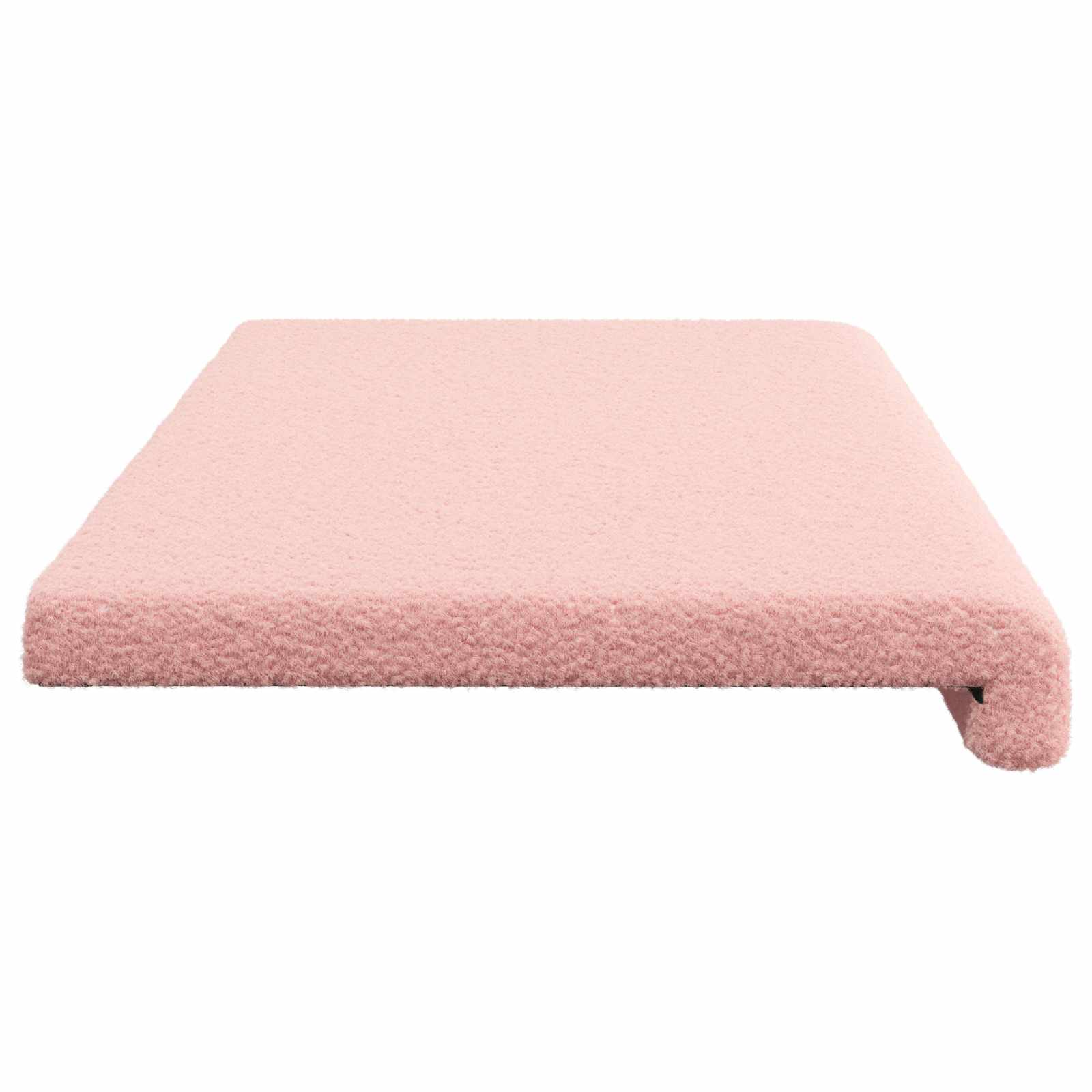 vidaXL Poduszka na ławkę Tkanina sherpa różowy Głębokość 35 cm