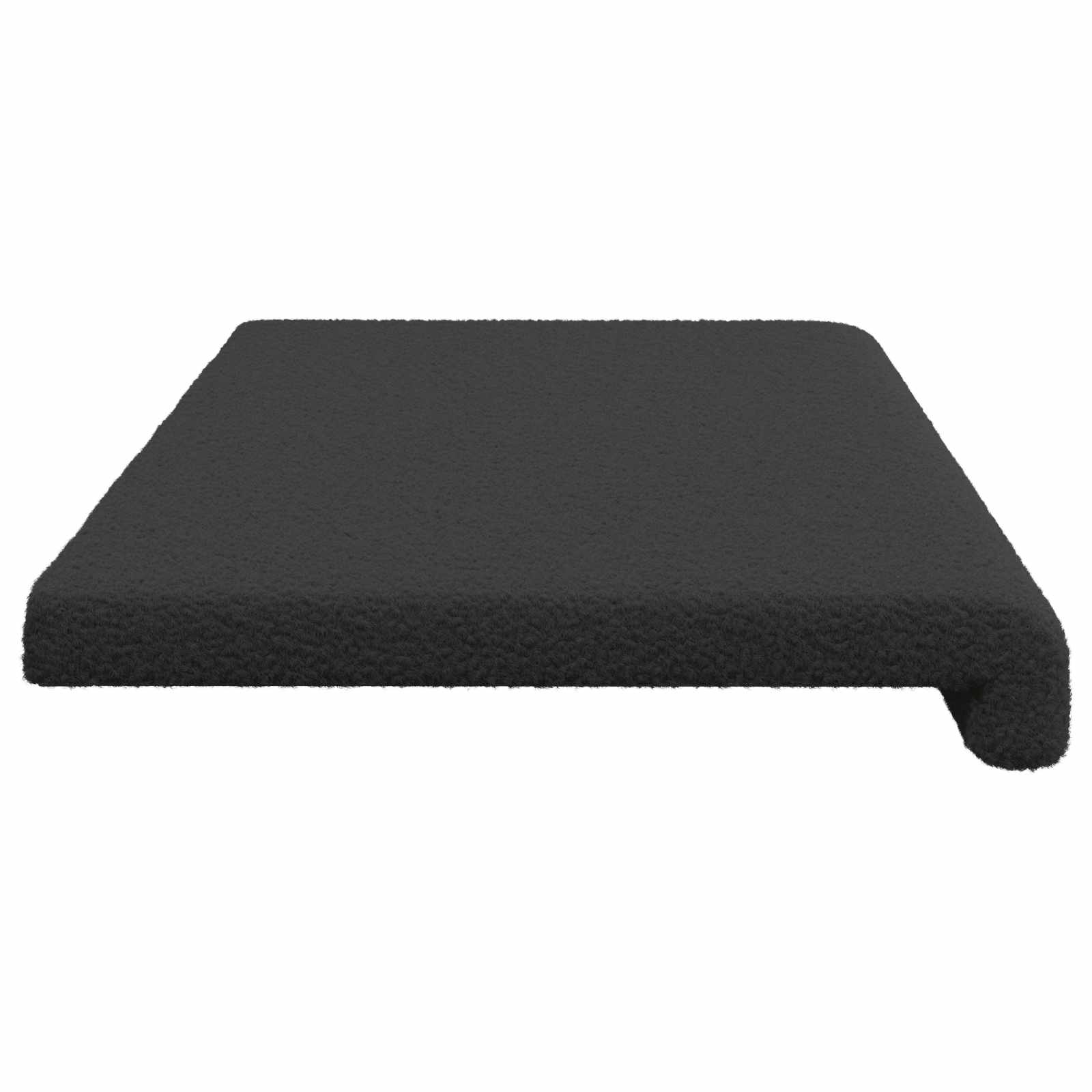vidaXL Poduszka na ławkę Tkanina sherpa ciemnoszary Głębokość 35 cm