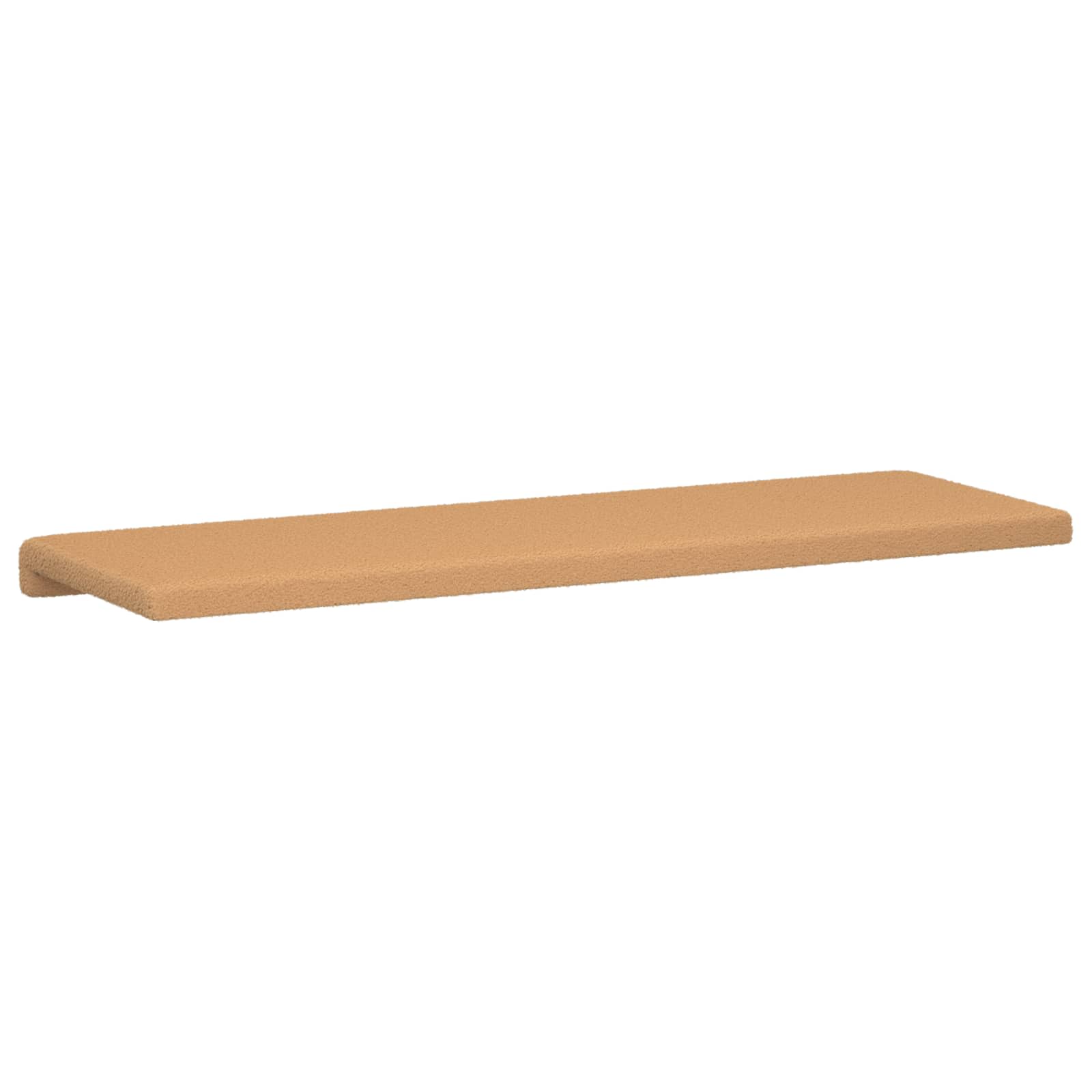 vidaXL Poduszka na ławkę Tkanina sherpa Beżowy Głębokość 35 cm