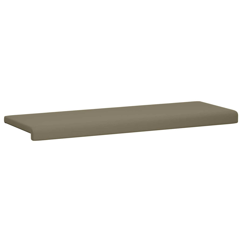 vidaXL Poduszka na ławkę Teksturowany Welur Khaki Głębokość 35 cm