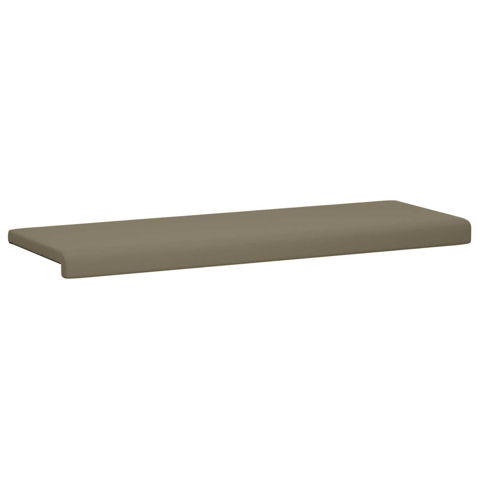 vidaXL Poduszka na ławkę Teksturowany Welur Khaki Głębokość 35 cm
