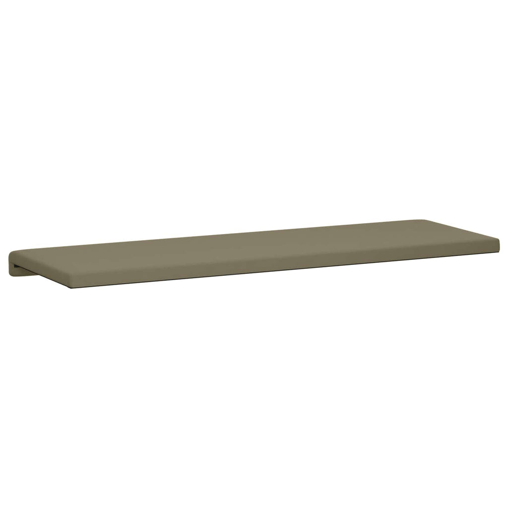 vidaXL Poduszka na ławkę Teksturowany Welur Khaki Głębokość 35 cm