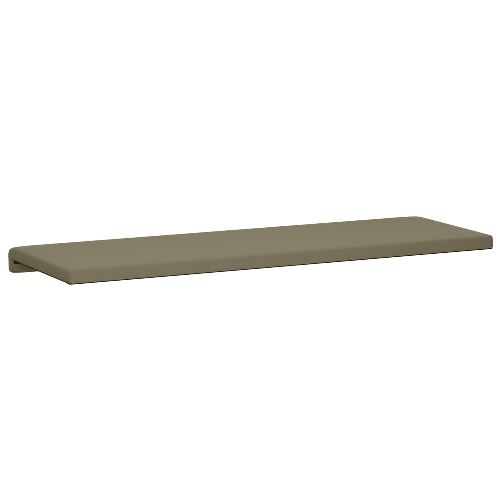vidaXL Poduszka na ławkę Teksturowany Welur Khaki Głębokość 35 cm