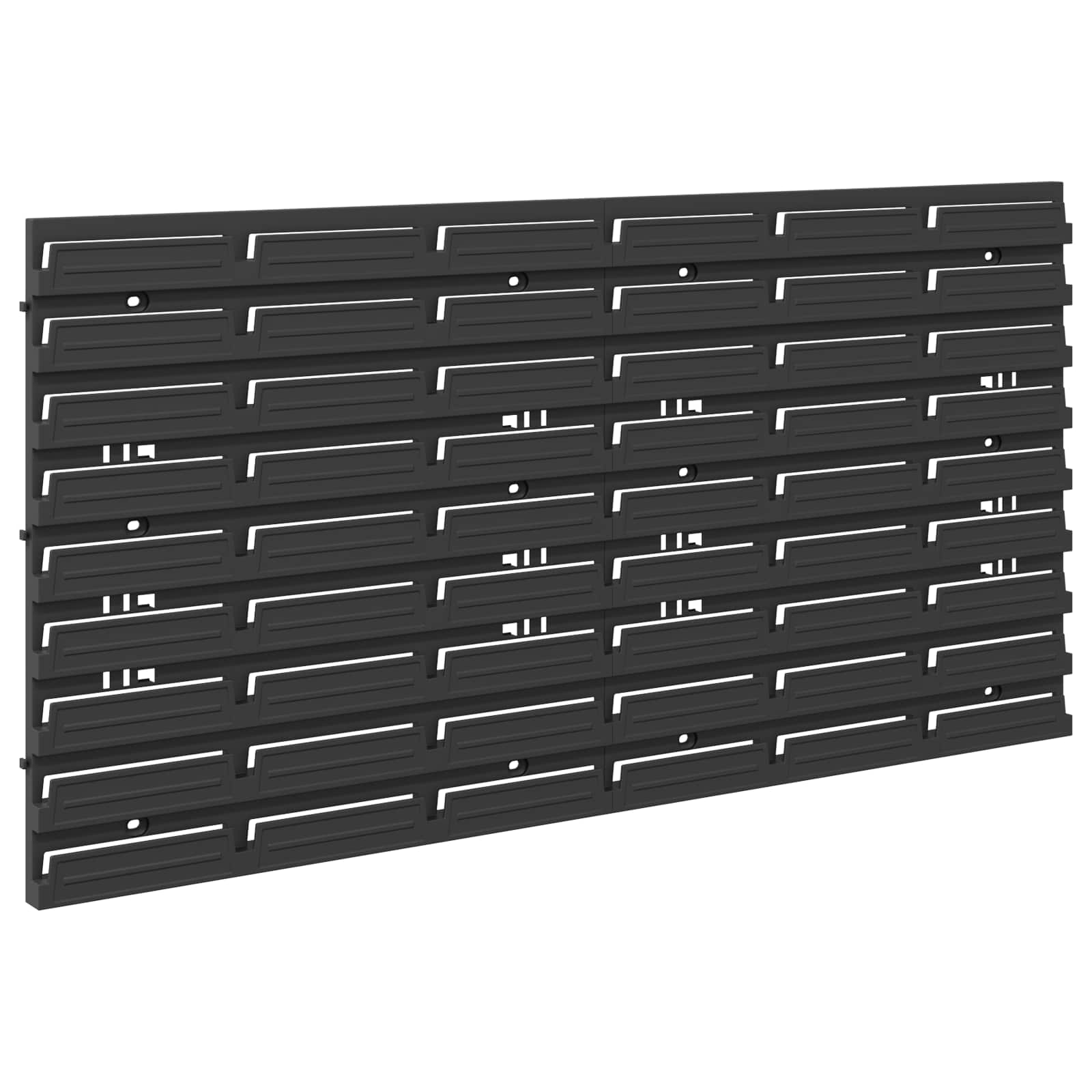 vidaXL Stojak na Pojemniki Czarny i czerwony 77,5 x 2 x 39 cm PP
