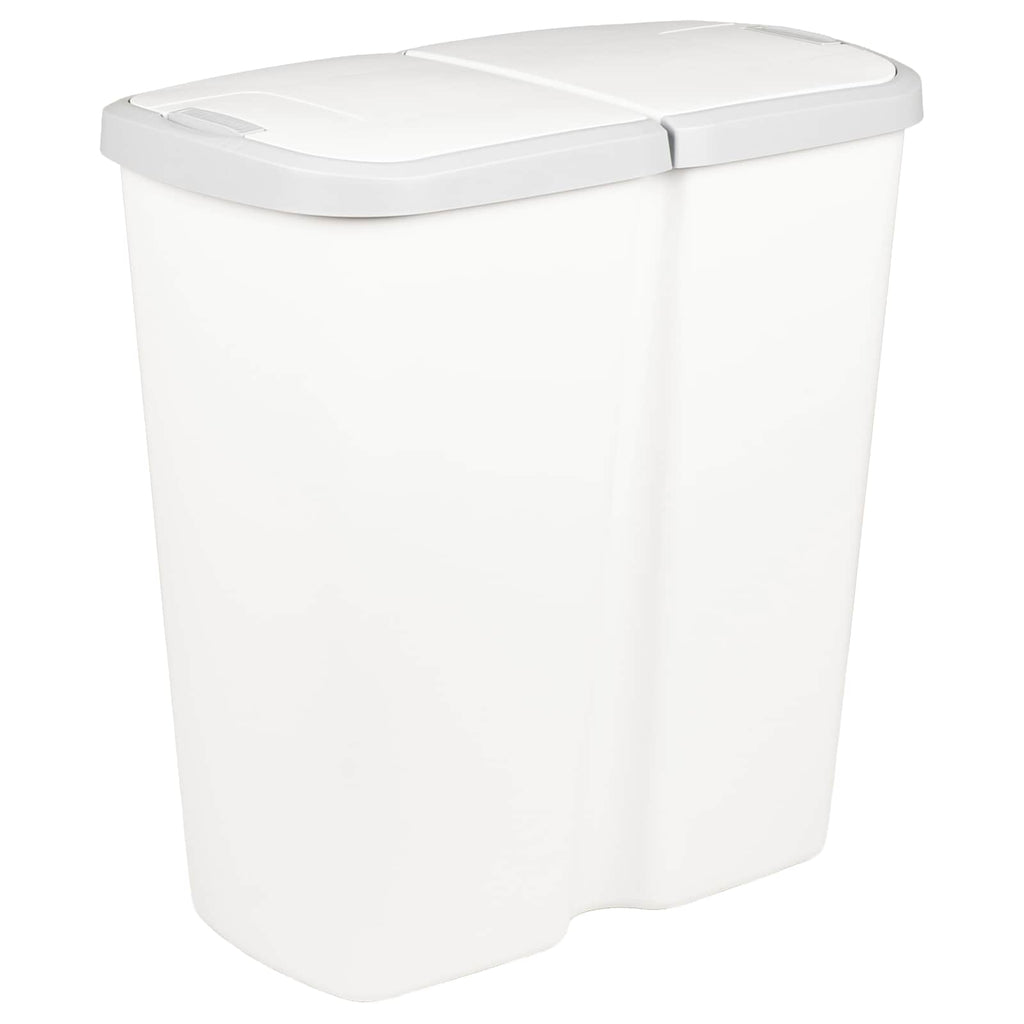 vidaXL Kosz na śmieci Biały 48,5 x 28 x 51 cm PP
