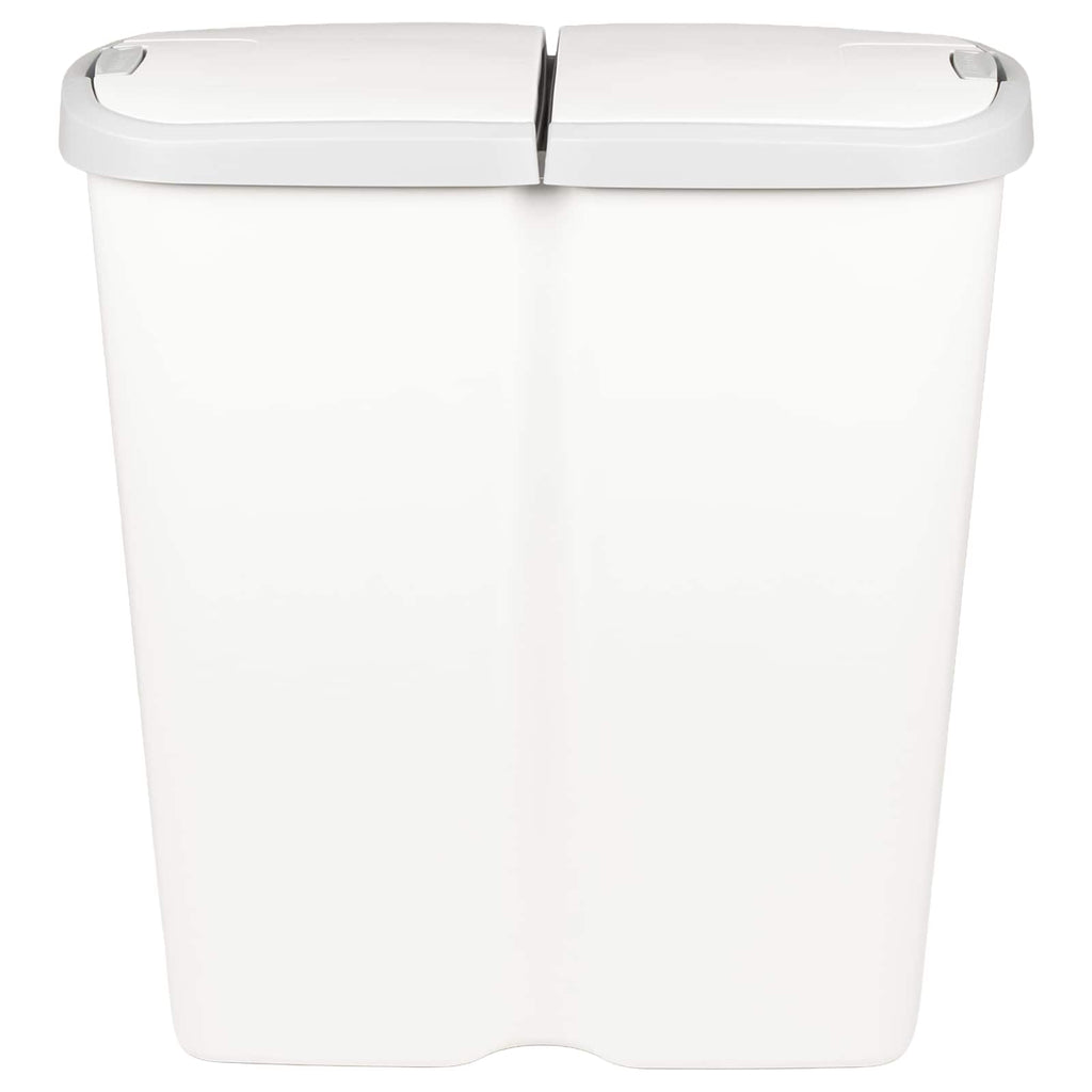 vidaXL Kosz na śmieci Biały 48,5 x 28 x 51 cm PP