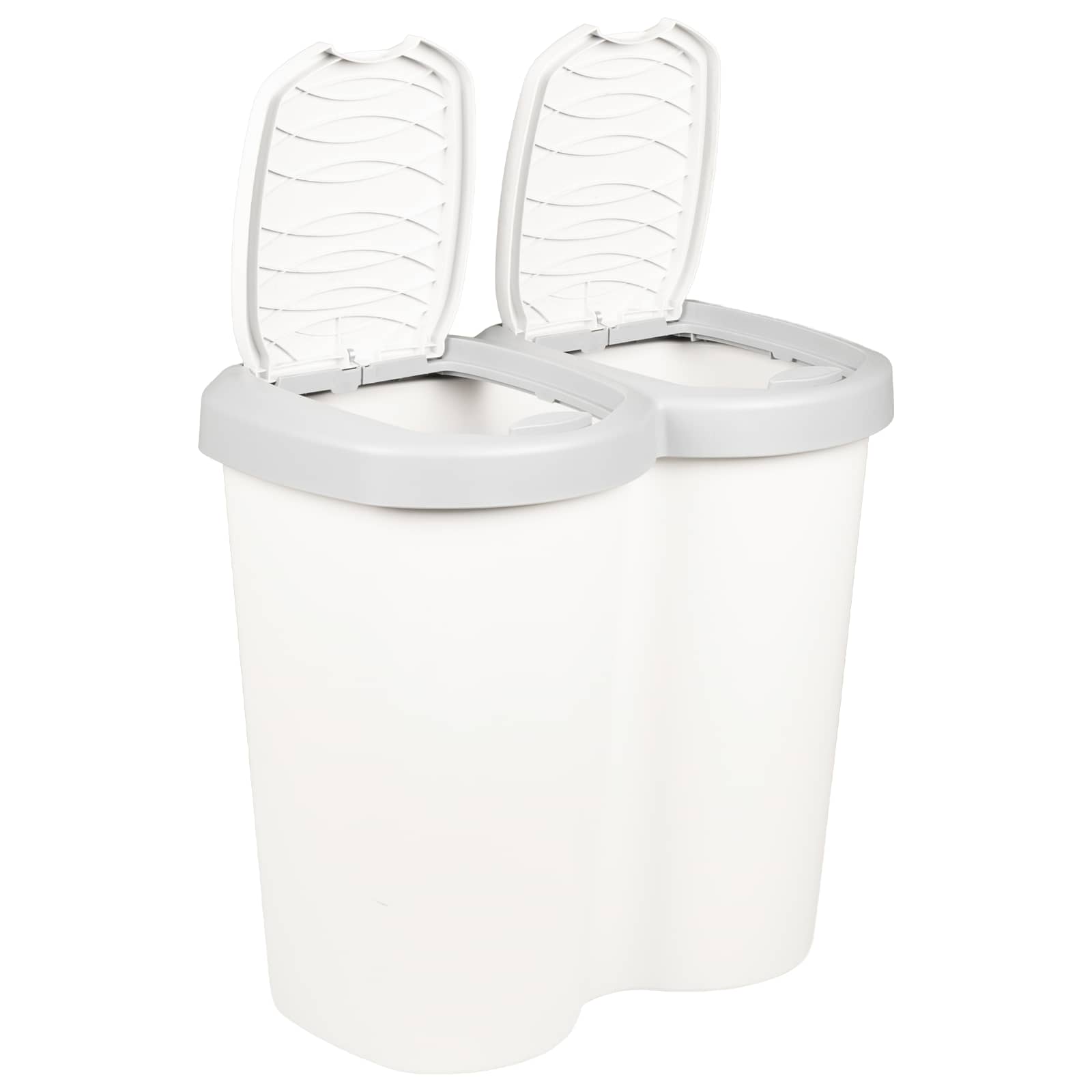 vidaXL Kosz na śmieci Biały 49,5 x 30 x 46,5 cm PP