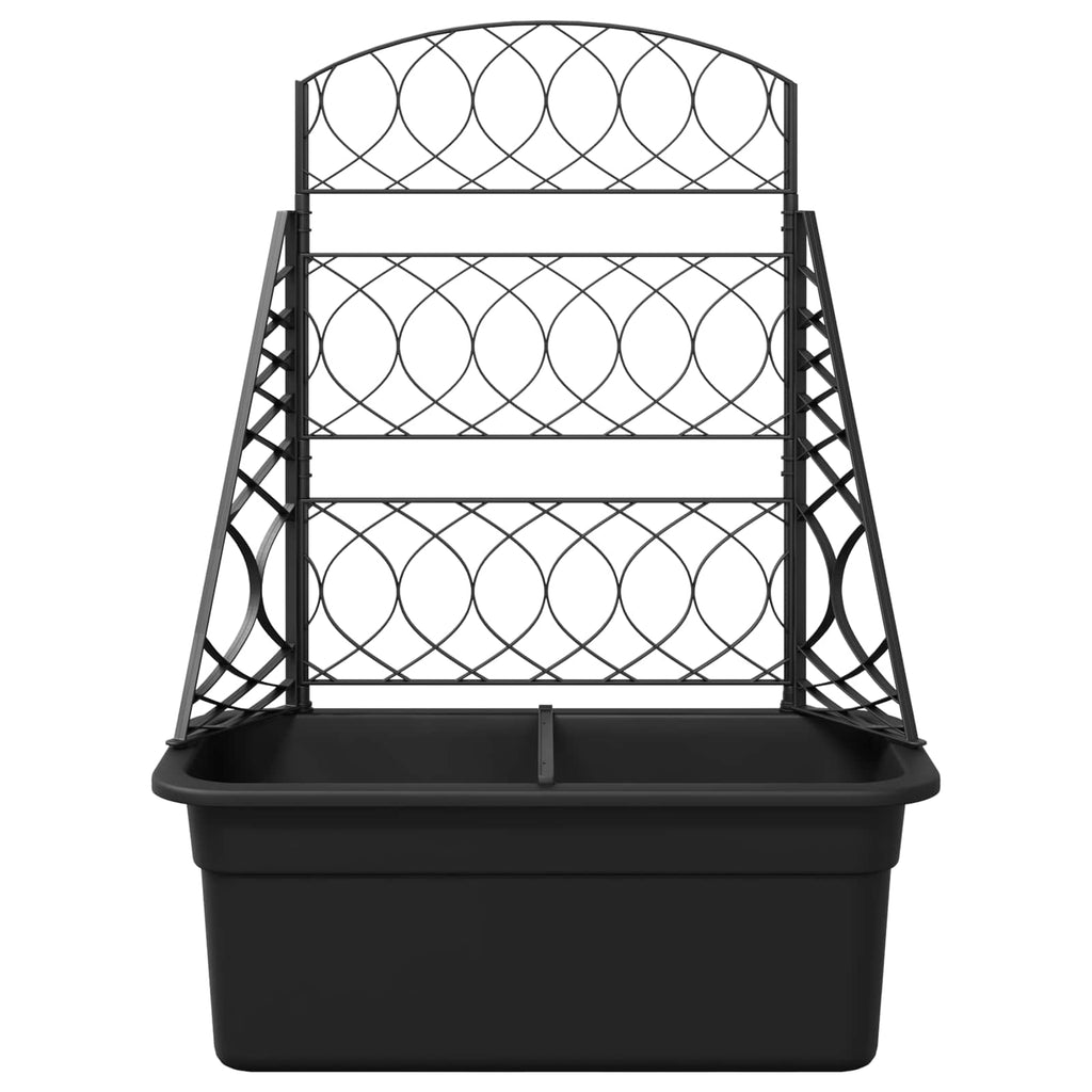 vidaXL Trejaż do roślin antracytowy 58 x 29 x 78 cm PP