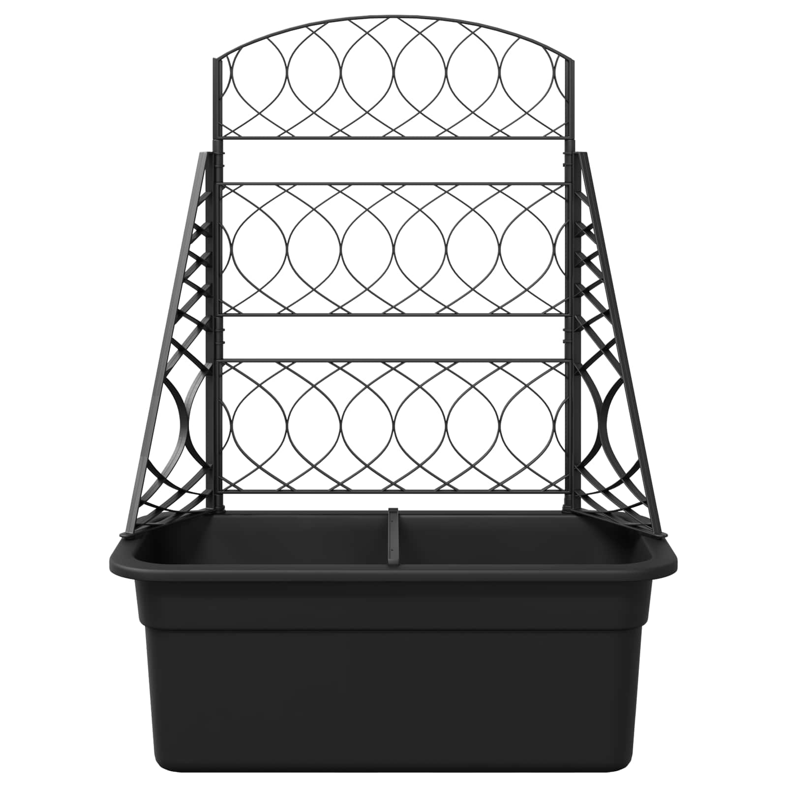 vidaXL Trejaż do roślin antracytowy 58 x 29 x 78 cm PP